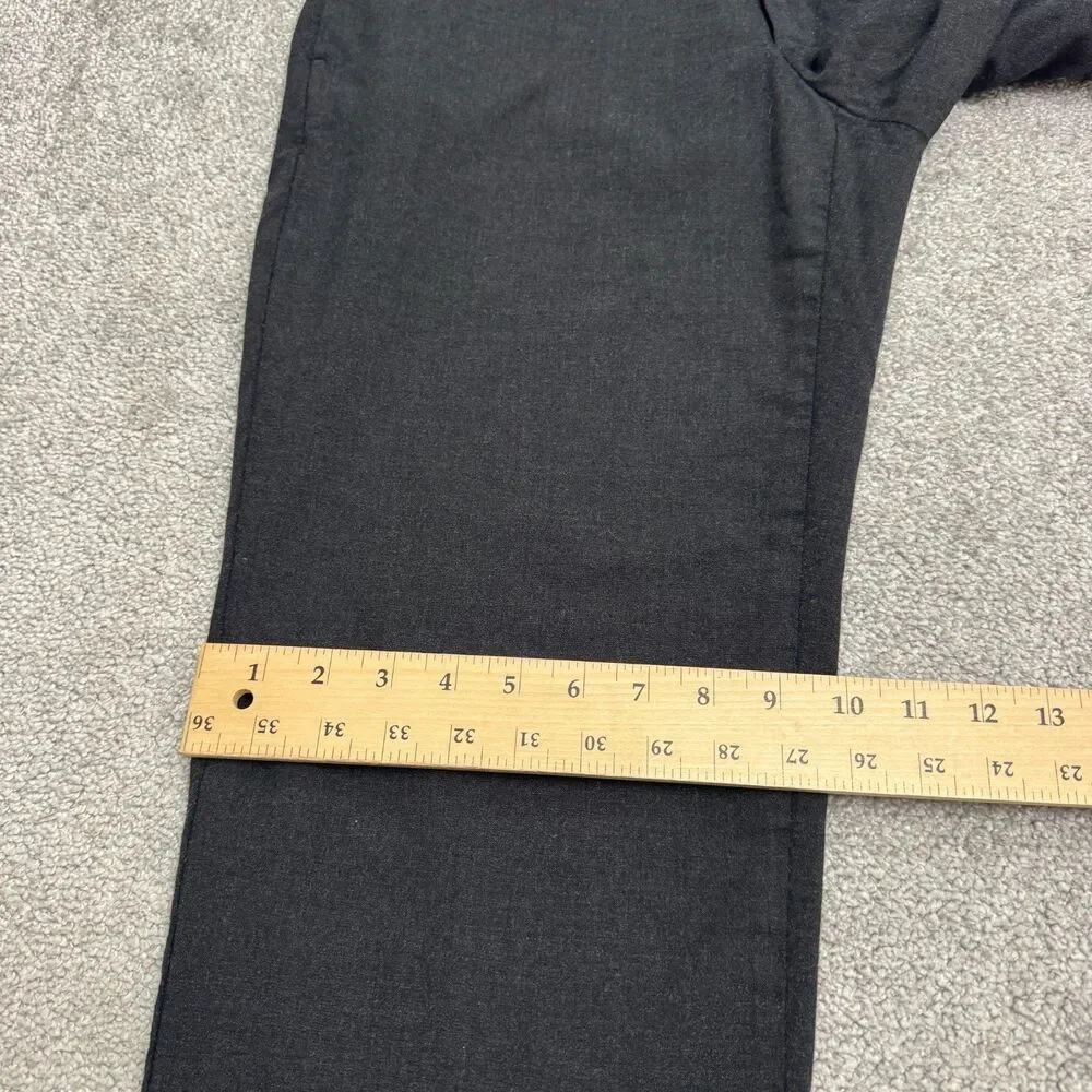 Banana Republic Wool Blend Dress Pants Mens 31x34 Dark Gray Straight Leg Career